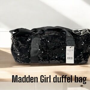 Madden Girl Sequin Duffel Bag NWT